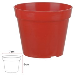 VASO PLAST POTE 6X7 VM 52473