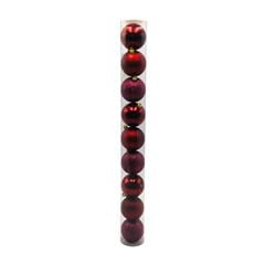 BOLA NATAL TUBO 6CM C/9 VI P10666