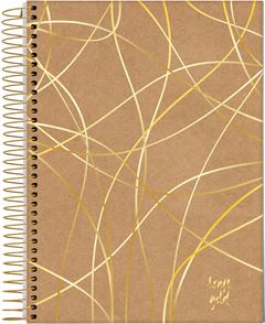 CADERNO CD COL KRAFT GOLD 1X1 80F 71145