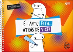 CADERNO CARTOG CD FLORK 80F 73610