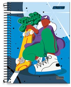 CADERNO CD STREET 10X1 160F 0724003