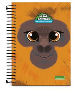 CADERNO 1/4 SAF ANIMALS 80F 0122001