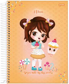 CADERNO CD NINA 10X1 160F 68880