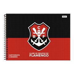 Caderno Cartografia e Desenho Flamengo 80Folhas - Foroni