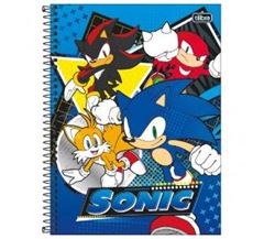 CADERNO CD SONIC 1X1 80F 342980