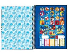 CADERNO CD SONIC 1X1 80F 342980
