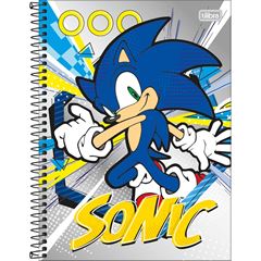 CADERNO CD SONIC 1X1 80F 342980