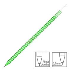 Caneta Spiro Esferográfica 0.7mm 12 Unidades Verde