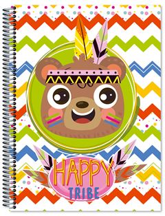 Caderno Cd Happy Tribe 10x1 200f 5971