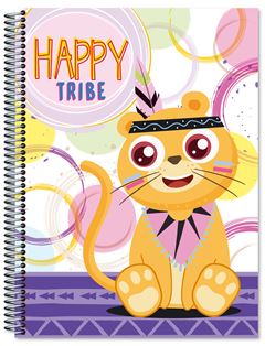 Caderno Cd Happy Tribe 10x1 200f 5971