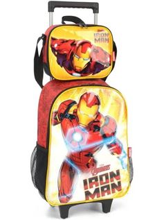Kit Escolar Luxcel 2 Peças Iron Man