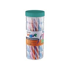 Caneta Bazze Wave Color 24 peças