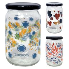 POTE VIDRO DECORADO 720ML H152