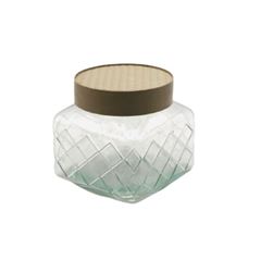 Pote Quadrado Diamante Capuccino para Condimentos 1 Litro