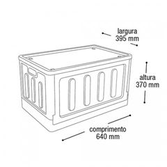 ORGANIZADOR RATTAN BCO 75L 25815PI