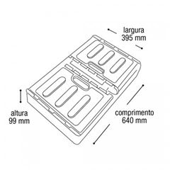 ORGANIZADOR 75L P/DUPLA PT 25816