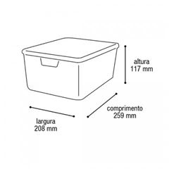 ORGANIZADOR C/TAMPA PTO 6L 25812PI