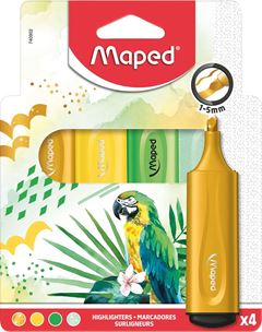 Marca Texto Temas Sortidos Blister - 4 Peças