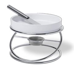 Conjunto 4pcs Rechaud Para Queijo Brie Brinox Branco