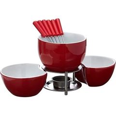 Conjunto Para Fondue Cerâmica 10 Peças