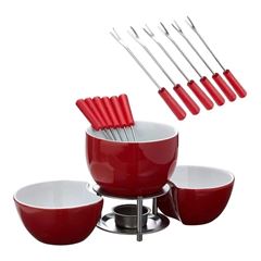 Conjunto Para Fondue Cerâmica 10 Peças