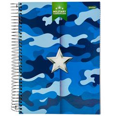 CADERNO CD ARMY MASK 15X1 240F 75660
