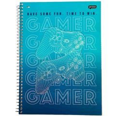 CADERNO CD GAME MASK 1X1 80F 75664