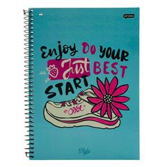 CADERNO CD STYLE MASK 1X1 80F 75674