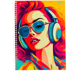 CADERNO CD FEMME MASK 1X1 80F 75689