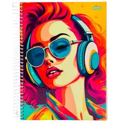 CADERNO CD FEMME MASK 15X1 240F 75690