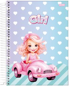 CADERNO CD GIRL MASK 15X1 240F 75695