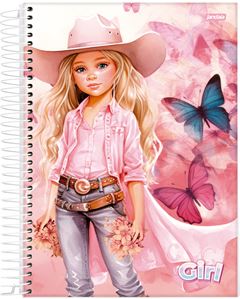 CADERNO CD GIRL MASK 15X1 240F 75695