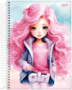 CADERNO CD GIRL MASK 15X1 240F 75695