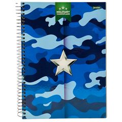 CADERNO CD ARMY MASK 10X1 160F 75662