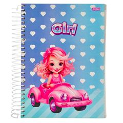 CADERNO CD GIRL MASK 20X1 320F 75693