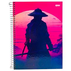 CADERNO CD WARRIO MASK 10X1 160F 75672