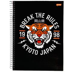 CADERNO CD WARRIO MASK 10X1 160F 75672
