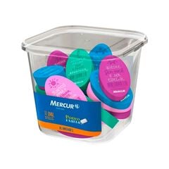BORRACHA MERCUR OVAL COLOR 18P 2342