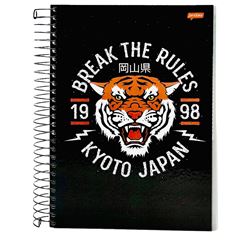 CADERNO CD WARRIOR MASK 20X1 320F 75668