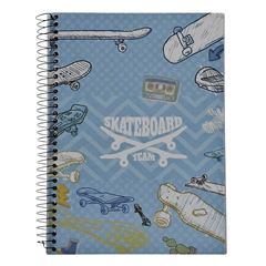 CADERNO CD SKATE 10X1 140F 5013