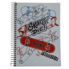 CADERNO CD SKATE 10X1 140F 5013