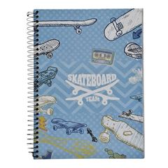 CADERNO CD SKATE 12X1 168F 5014