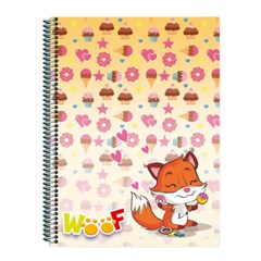 Caderno Cd Woof 10x1 140f 7516