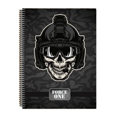 CADERNO CD FORCE ONE 12X1 168F 7512