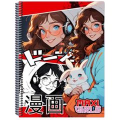 CADERNO CD MAXIGIRLS 10X1 140F