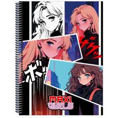 CADERNO CD MAXIGIRLS 12X1 168F