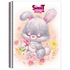 CADERNO CD 1/4 SWEET BABIES 200F 5998