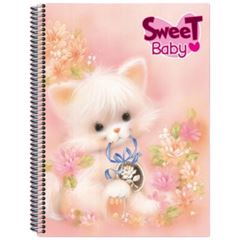 CADERNO CD 1/4 SWEET BABIES 200F 5998