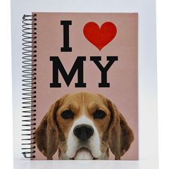 CADERNO CD DOGS 15X1 210F 7508