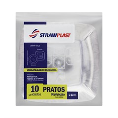 PRATO QD STRAW 21CM 10P CR PQC-021